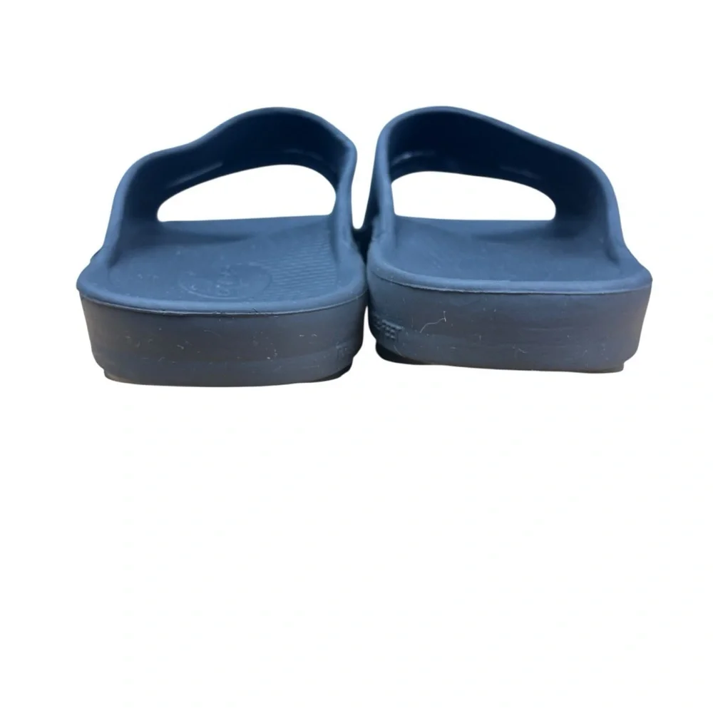 EUC OOFOS Men's Ooahh Black Slide Sandals Sz EU 46 (see pics for sizing)